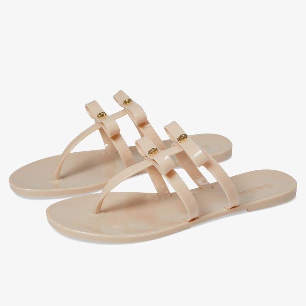 Lilly Pulitzer Harlow Jelly Sandals in Nude NWT‎